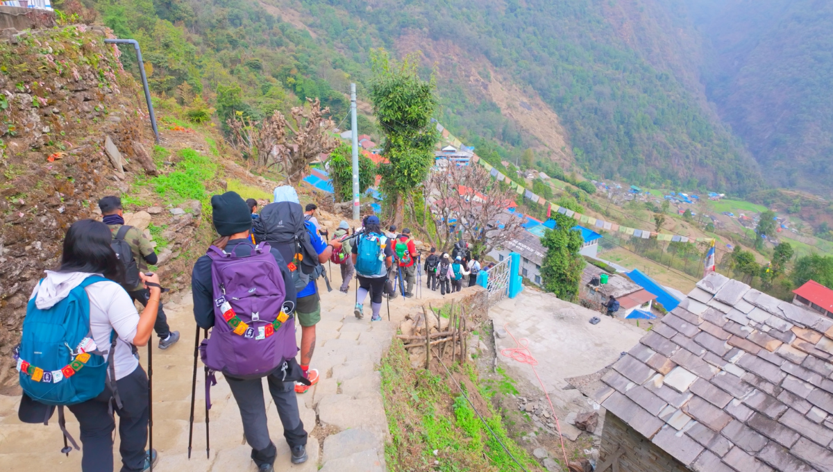 Trek to Chhomrong