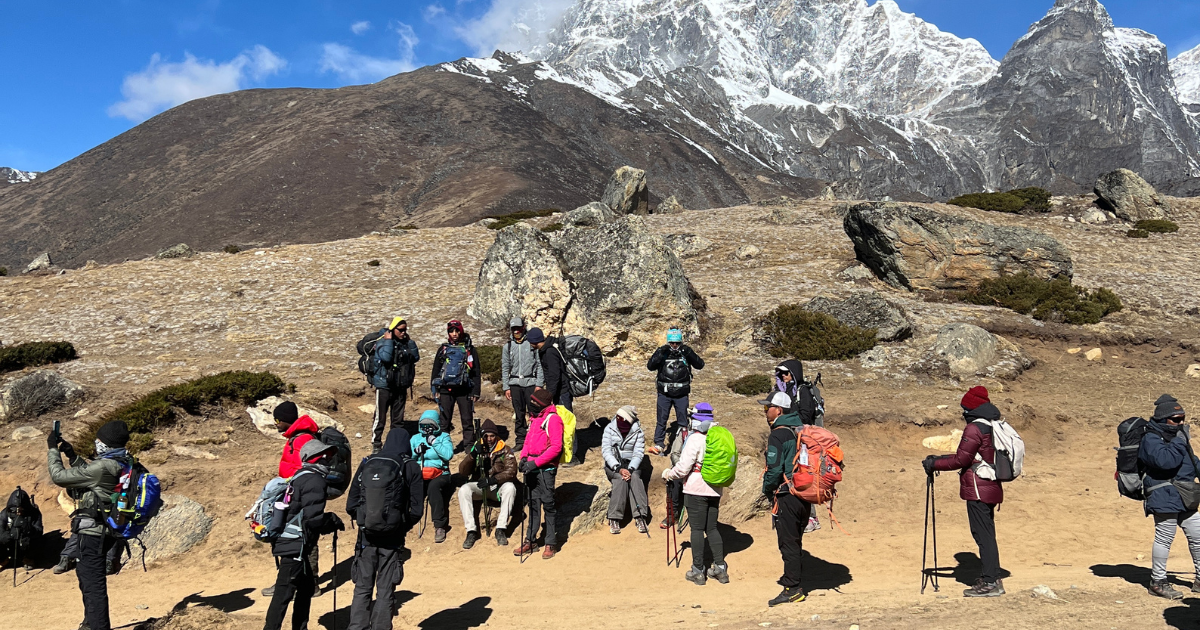 Temperature above Namche